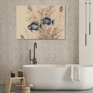Obraz na plátne Vodné rastliny a ryby Rozmery: 60 x 40 cm