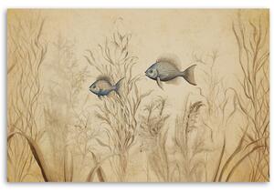 Obraz na plátne Vodné rastliny s rybami Rozmery: 60 x 40 cm