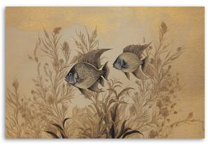 Obraz na plátne Rastliny a ryby pod vodou Rozmery: 60 x 40 cm