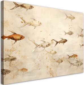 Obraz na plátne Ryby v mori Rozmery: 60 x 40 cm