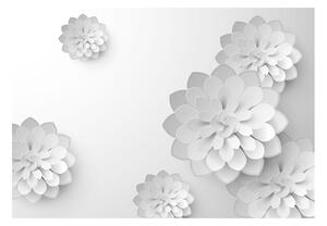 Fototapeta záhrada bielych kvetov - White Garden - 100x70