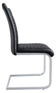 Jedálenská stolička BRACE - čierna