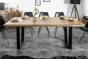 Jedálenský stôl WOTANA 200 cm - sivá, prírodná