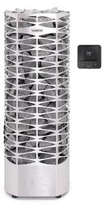 Narvi Saana Flow WiFi 9,0 kW – elektrická saunová pec Farba: Steel