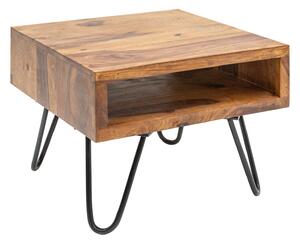 Príručný stolík MATIS 45 cm - prírodná, palisander