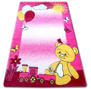 Detský koberec HAPPY C210 MEDVEDÍK ružový