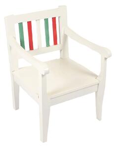 Detská stolička biela