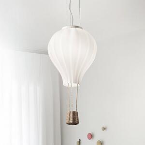 Závesné svietidlo Ideal Lux Dream Big, biele, opálové sklo, Ø 42 cm, Biela / opálová, Obývacia izba / jedáleň, Sklo, Moderný, Závesné svietidlo