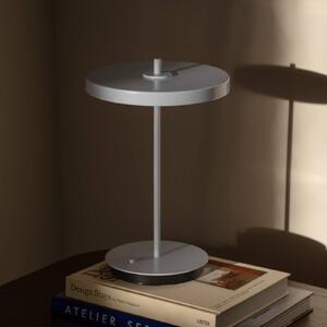 UMAGE LED dobíjacia stolná lampa Asteria Move fog grey uni, 31cm, Hliník / sivá / zinok, Obývacia izba / jedáleň, kov, Dizajn, Stojacie svietidlo
