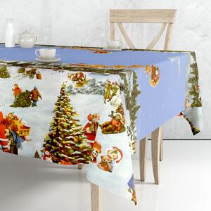 Obrus ​​PVC Mirabella 770 A - Vianočný vzor - Role 140cm x 20m