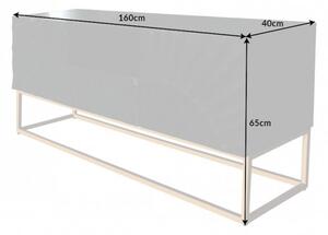TV stolík MATIS 160 cm - tmavošedá