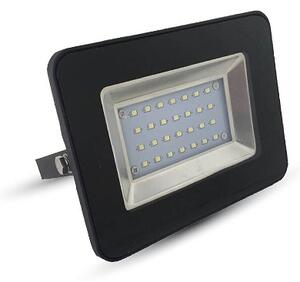 V-TAC Čierny LED reflektor 20W, Studená biela 6000 - 6500K