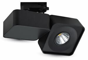 V-TAC Čierny hranatý LED reflektor 23W do interiéru