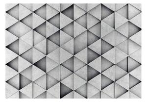 Fototapeta šedé trojuholníky - Grey Triangles