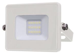 V-TAC Profesionálny biely LED reflektor 10W so SAMSUNG čipmi, Studená biela 6000 - 6500K