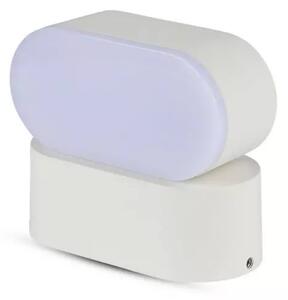 V-TAC Otočné biele nástenné LED svietidlo 6W IP65, Neutrálna biela 4000 - 4500K
