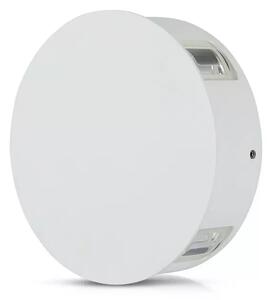 V-TAC 4-smerné biele okrúhle nástenné LED svietidlo 4W IP65, Teplá biela 2500 - 3000K