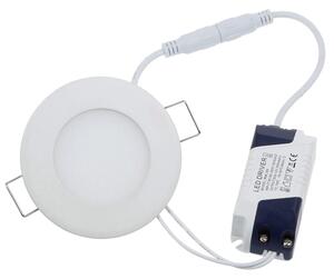 V-TAC Okrúhly zapustený LED mini panel 3W, Studená biela 6000 - 6500K