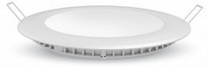V-TAC PRO okrúhly zapustený LED panel 24W so SAMSUNG čipmi, Teplá biela 2500 - 3000K