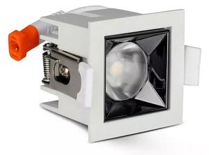 V-TAC Zapustené hranaté biele LED svietidlo 4W 12° SAMSUNG čipy CRI90, Studená biela 6000 - 6500K