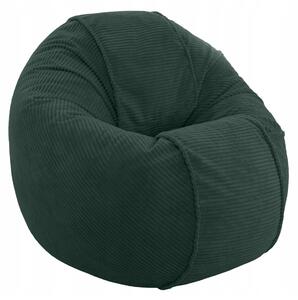 Supplies sedací vak CORD DELUXE 2v1 - tmavo zelená farba