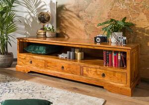 CAMBRIDGE HONEY TV stolík 176x50 cm, akácia