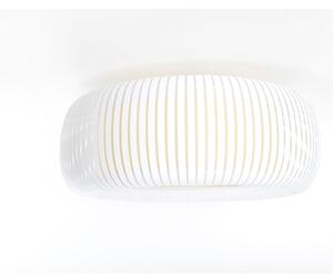 Stropné svietidlo STRIPES 2xE27/40W/230V pr. 55 cm biela/krémová