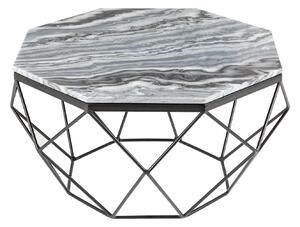 Konferenčný stolík Diamond 70cm mramor šedý
