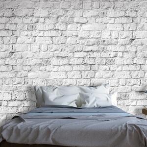 Fototapeta biela tehlová stena - White brick