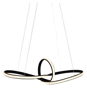 LED luster na lanku LED/44W/230V čierny