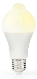 Nedis LBPE27A601-LED Žiarovka so snímačom pohybu a súmraku A60 E27/4,9W/230V 3000K