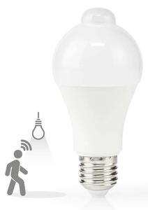 Nedis LBPE27A601-LED Žiarovka so snímačom pohybu a súmraku A60 E27/4,9W/230V 3000K