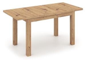Rozkladací jedálenský stôl DOO 120/160x75 cm dub artisan