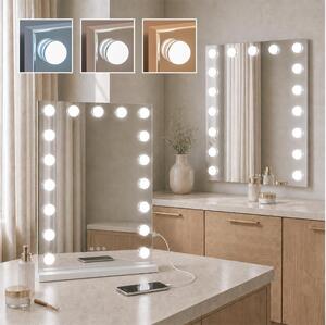 BRILAGI - LED Stmievateľné make-upové zrkadlo HOLLYWOOD LED/15W/230V 55x77 cm biela