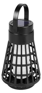 LED solárne svietidlo so senzorom 2v1 LED/1W/3,7V IP54 300 mAh čierna