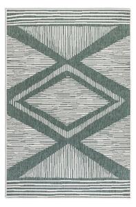 Obojstranný koberec Elle Decoration GEMINI Rhombus zelený