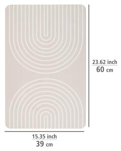 Béžová kúpeľňová predložka z kremeliny 39x60 cm Nazca – Wenko