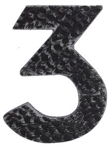 Kovaná číslica "3" striebro