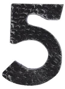 Kovaná číslica "5" striebro