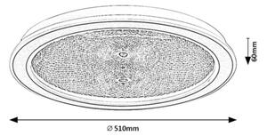 Rabalux 71282-LED Stmievateľné stropné svietidlo ZOFRAEL 34W/230V 3000-6500K pr.51cm+DO