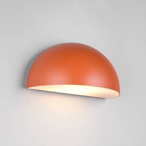 Vonkajšie nástenné svietidlo Maas, apricot, hliníkový tlakový odliatok, E27, Žltá / oranžová, Hliník, Škandinávsky, Nástenné svietidlo