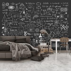Fototapeta vedecká tabuľa - Science on Chalkboard - 100x70