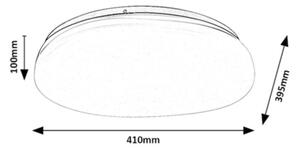 Rabalux 75053 - LED kúpeľňové stropné svietidlo CALIOPE LED/24W/230V IP44 pr. 41 cm