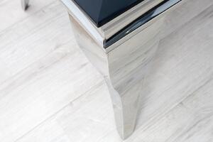 Konferenčný stolík MODERN BAROQUE 100 cm - čierna, strieborná