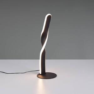 Stolová LED lampa Ginko, čierna matná, kov, výška 40,5 cm, Čierna, Obývacia izba / jedáleň, kov, Moderný, Stojacie svietidlo