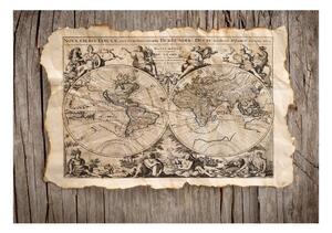 Samolepiaca tapeta starodávna mapa - Nova Orbis Tabula