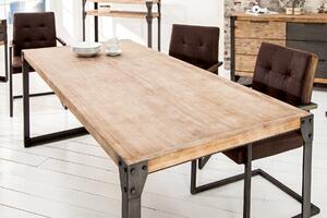 Jedálenský stôl FACTOR 160 cm - prírodná, čierna