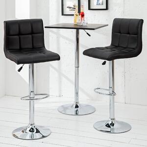 Barová stolička MODERN 90-115 cm - čierna - INV