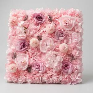 Kvetinový panel Floral 50 x 50 cm svetloružový - Ružová - 31 - 50 cm