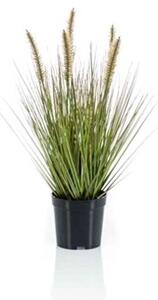 Umelá tráva Pennisetum 45 cm v kvetináči – dekorácia do interiéru - 31 - 50 cm
